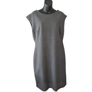 Banana Republic Sheath Dress With Laser Cutout Hem Size 12P NWT